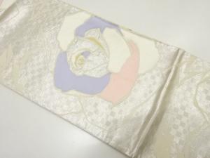 アンティーク　薔薇模様織り出し袋帯（材料）